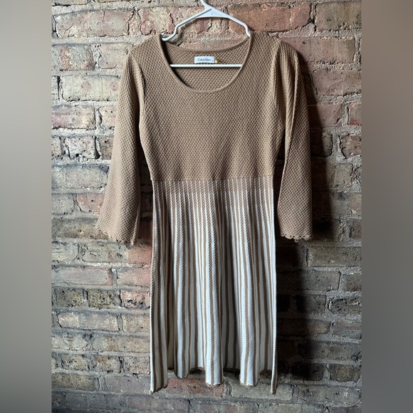 Calvin Klein Gray A-Line Sweater Dress - Picture 1 of 5